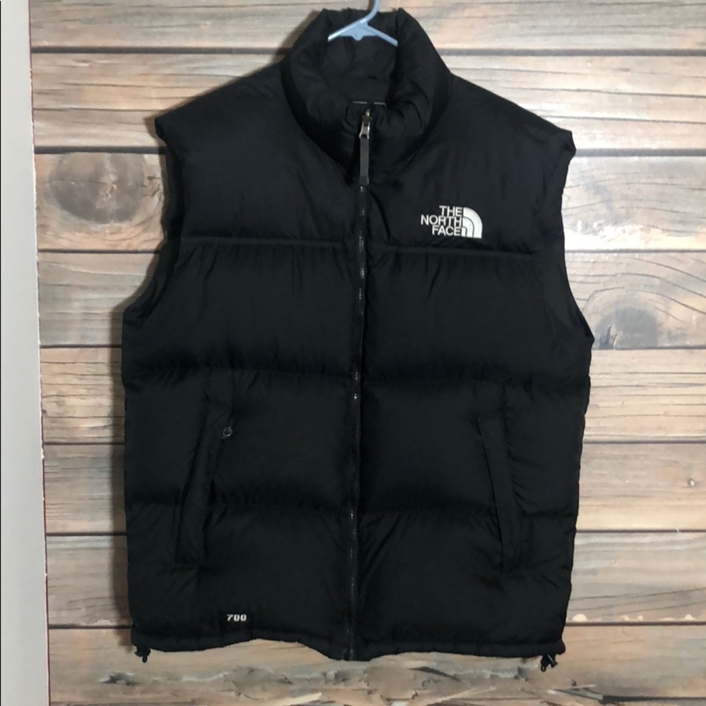 NORTH FACE PUFFER VEST BLACK SIZE LG. LIKE NEW!